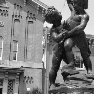 Fountain in front of city hall in Frederick, MD. Canon Rebel T3i. Fountain in front of city hall in Frederick, MD. Canon Rebel T3i.