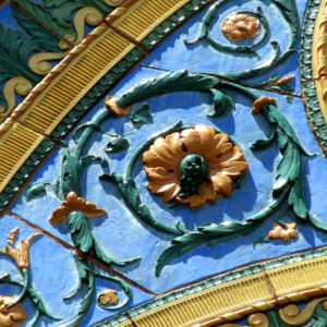 Relief tile work on state theater in Fayette County, PA. Canon Rebel 2000 35mm. Relief tile work on state theater in Fayette County, PA. Canon Rebel 2000 35mm.