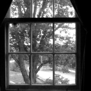 Looking out the window from Washington's Tavern at Fort Necessity Battlefield. Canon Rebel 2000 35mm. Looking out the window from Washington's Tavern at Fort Necessity Battlefield. Canon Rebel 2000 35mm.