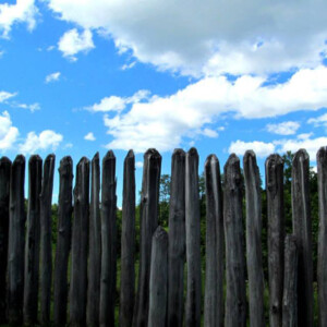 Stockade wall at Fort Necessity Battlefield. Canon Rebel 2000 35mm. Stockade wall at Fort Necessity Battlefield. Canon Rebel 2000 35mm.