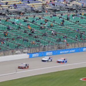 A lifelong race fan, my dad had yet to see a legit NASCAR race. As a Christmas present to my dad after his heart attack and sort of an incentive to relearn to walk after his amputation, I got him tickets to a NASCAR race. We may have only made it 70 laps on a ridiculously cold, windy, and drizzly fall day in KS, but I unexpectedly had a good time. Canon EOS Rebel T3i. A lifelong race fan, my dad had yet to see a legit NASCAR race. As a Christmas present to my dad after his heart attack and sort of an incentive to relearn to walk after his amputation, I got him tickets to a NASCAR race. We may have only made it 70 laps on a ridiculously cold, windy, and drizzly fall day in KS, but I unexpectedly had a good time. Canon EOS Rebel T3i.