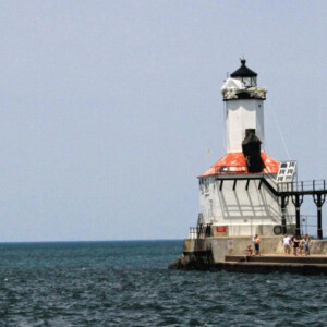 Breakwater lighthouse at Washington Park and Michigan City Beach in Michigan City, IN. Canon EOS T3i. Breakwater lighthouse at Washington Park and Michigan City Beach in Michigan City, IN. Canon EOS T3i.