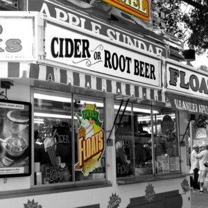 Caramel apples and root beer cart. Canon EOS T3i. Caramel apples and root beer cart. Canon EOS T3i.