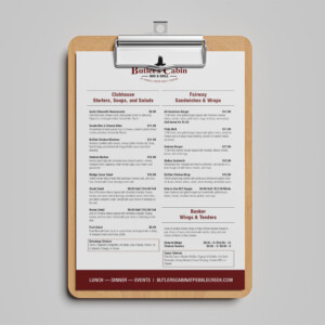 Simple menu concept Simple menu concept