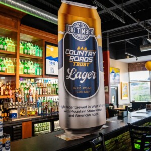 CRT Lager kiss-cut signage of the can CRT Lager kiss-cut signage of the can