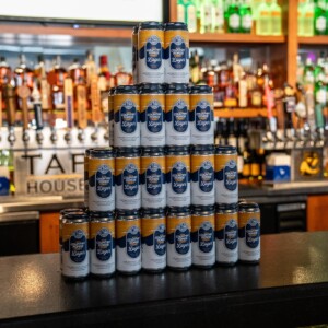 A beer-amid at the CRT Lager release party in Morgantown, WV A beer-amid at the CRT Lager release party in Morgantown, WV