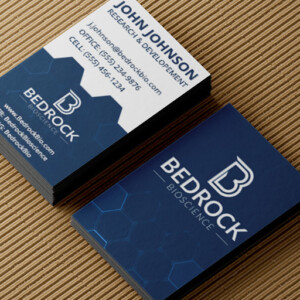 Business cards featuring a bold, tech-inspired vertical design Business cards featuring a bold, tech-inspired vertical design