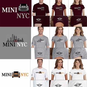 Apparel designs for Mini of Manhattan. Design received national attention. Apparel designs for Mini of Manhattan. Design received national attention.
