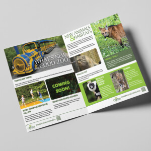 Booklet brochure design for educational programs at the Good Zoo. Booklet brochure design for educational programs at the Good Zoo.