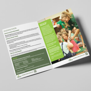Booklet brochure design for educational programs at the Good Zoo. Booklet brochure design for educational programs at the Good Zoo.
