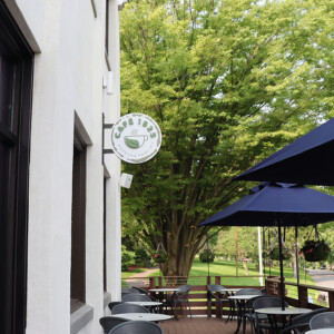 Side of building 3D signage of the logo Side of building 3D signage of the logo