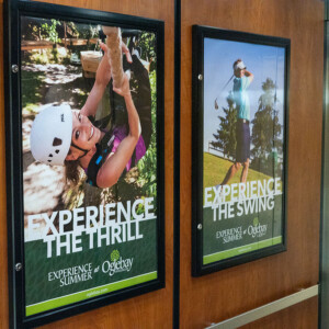 Seasonal elevator signage Seasonal elevator signage