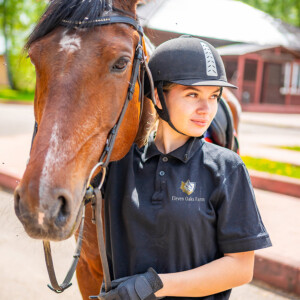 Eleven Oaks Farm embroidered polo. Eleven Oaks Farm embroidered polo.