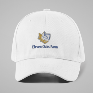 Eleven Oaks Farm embroidered hat. Eleven Oaks Farm embroidered hat.