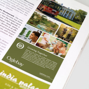 Quarter page vertical magazine ad for Oglebay Park Resort. Quarter page vertical magazine ad for Oglebay Park Resort.