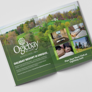Double page spread ad for Oglebay Park Resort Double page spread ad for Oglebay Park Resort