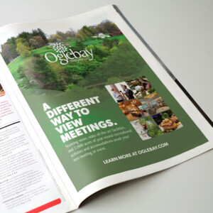 Full page magazine ad for Oglebay Park Resort. Full page magazine ad for Oglebay Park Resort.