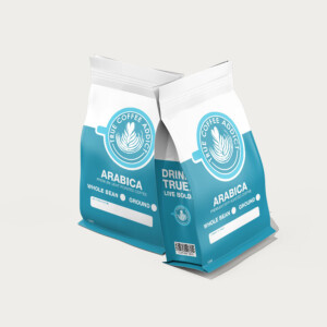 Coffee bag mock-up concepts. Coffee bag mock-up concepts.