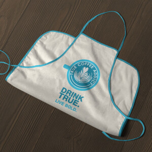 Mock-up of apron swag concept. Mock-up of apron swag concept.