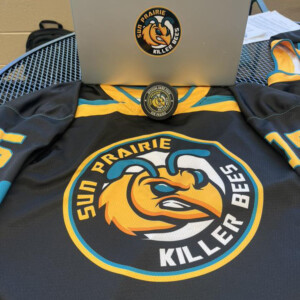 Jersey and swag for the Killer Bees. Jersey and swag for the Killer Bees.