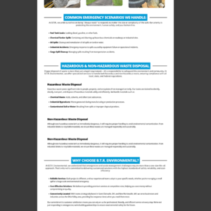 B.T.R. Environmental - Emergency Spill B.T.R. Environmental - Emergency Spill