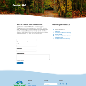 Appalachian Innovation - Contact Appalachian Innovation - Contact