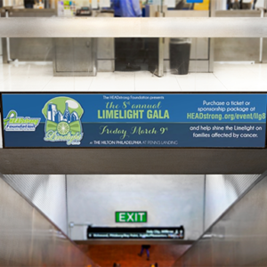 Digital billboard featured in public transit hubs near Philadelphia Digital billboard featured in public transit hubs near Philadelphia