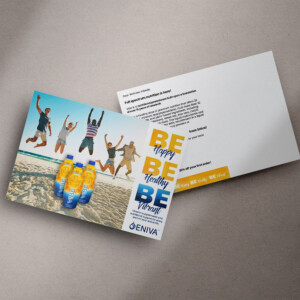 Direct mail postcard for MLM supplement brand Direct mail postcard for MLM supplement brand