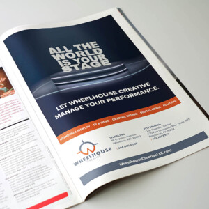 Magazine print ad for Wheelhouse Creative featured in the playbook for Captitol Theatre's Broadway Tour series each year. Some of the ads were more generic, but I really enjoyed one that were themed to the musical or play that was going on during the ad run. Magazine print ad for Wheelhouse Creative featured in the playbook for Captitol Theatre's Broadway Tour series each year. Some of the ads were more generic, but I really enjoyed one that were themed to the musical or play that was going on during the ad run.