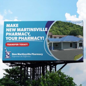 Billboard promoting their new locations and customer transfers Billboard promoting their new locations and customer transfers