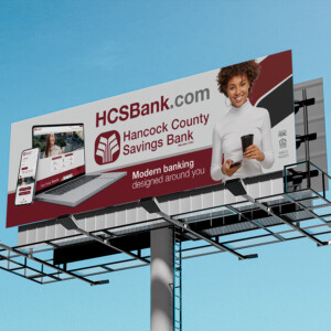 Billboard promoting their website and online services. Billboard promoting their website and online services.