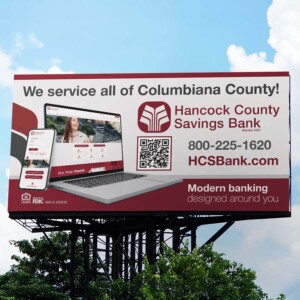 Billboard promoting mobile banking. Billboard promoting mobile banking.