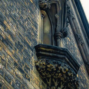 Interesting stone balcony in Toronto, ON. Interesting stone balcony in Toronto, ON.