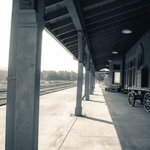 Railroad depot boardwalk in Two Harbors. Canon EOS Rebel T3i. Railroad depot boardwalk in Two Harbors. Canon EOS Rebel T3i.