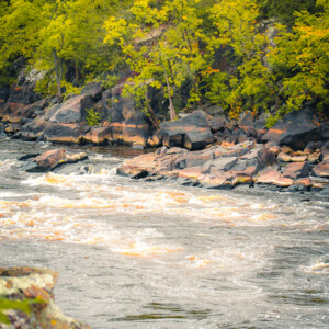 St. Croix River and it's basalt lava flow dalles. St. Croix River and it's basalt lava flow dalles.