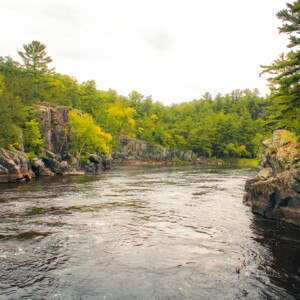 St. Croix River and it's basalt lava flow dalles. St. Croix River and it's basalt lava flow dalles.