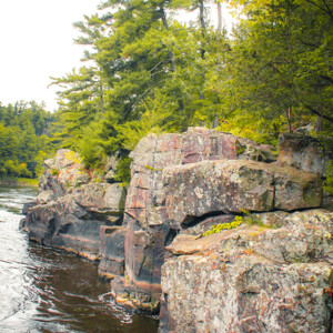St. Croix River and it's basalt lava flow dalles. St. Croix River and it's basalt lava flow dalles.