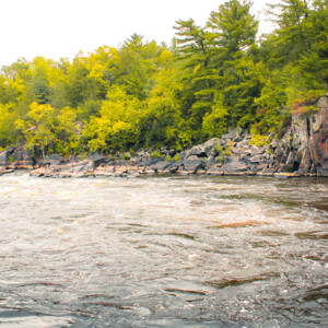 St. Croix River and it's basalt lava flow dalles. St. Croix River and it's basalt lava flow dalles.