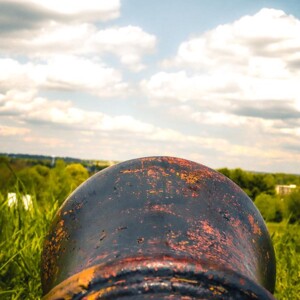 Canon at earthen redoubt near the site of Muhlenberg's Brigade encampment at Valley Forge National Battlefield. Canon at earthen redoubt near the site of Muhlenberg's Brigade encampment at Valley Forge National Battlefield.