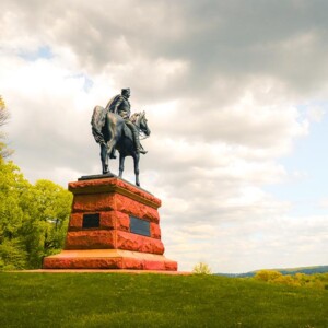 Brigadier General Anthony Wayne monument at Valley Forge National Battlefield. Brigadier General Anthony Wayne monument at Valley Forge National Battlefield.