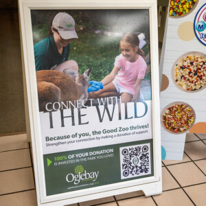 Sandwich board for the Oglebay Foundation supporting the Good Zoo Sandwich board for the Oglebay Foundation supporting the Good Zoo