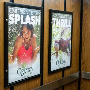 Seasonal elevator signage Seasonal elevator signage