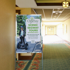 Signage promoting Segway tours of the park Signage promoting Segway tours of the park