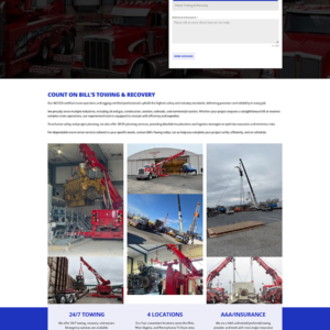 Bill's Towing - Crane Service Bill's Towing - Crane Service