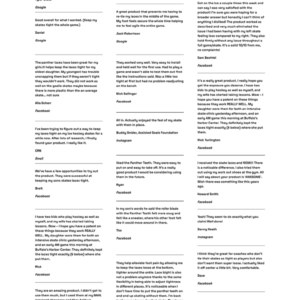 PantherTeeth.com - Testimonials PantherTeeth.com - Testimonials