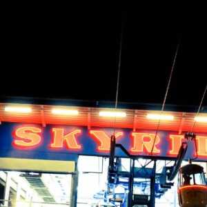 Skyride at night. Canon EOS T3i. Skyride at night. Canon EOS T3i.