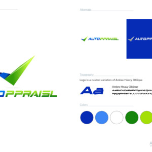 Simple branding spec sheet for Autoppraisal - V2