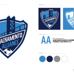 The Sacramento Alliance FC, a youth soccer club in California, was looking to rebrand and upscale their club dynamic. They wanted a new crest that looked like a pro club. The Sacramento Alliance FC, a youth soccer club in California, was looking to rebrand and upscale their club dynamic. They wanted a new crest that looked like a pro club.