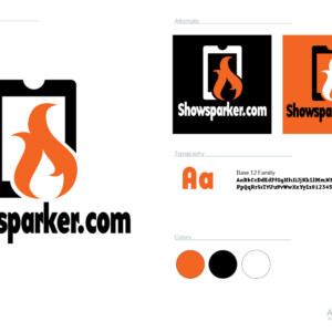Showsparker was an upstart ticket re-seller and events promoter, with a bid-to-win concept. They intended to compete with the likes of Bands in Town and Seat Geek and wanted a logo that would be modern, flat, and easily recognized. The iconography chosen here is intended to represent both a mobile device and a ticket.
Now, you may be asking why a flame when it’s called Showsparker. Don’t worry, I asked the same thing! The reasoning was that a spark causes a flame and they hoped that their idea would “catch fire” in the ticketing space. The box is designed to look both like a ticket and a phone. Showsparker was an upstart ticket re-seller and events promoter, with a bid-to-win concept. They intended to compete with the likes of Bands in Town and Seat Geek and wanted a logo that would be modern, flat, and easily recognized. The iconography chosen here is intended to represent both a mobile device and a ticket. Now, you may be asking why a flame when it’s called Showsparker. Don’t worry, I asked the same thing! The reasoning was that a spark causes a flame and they hoped that their idea would “catch fire” in the ticketing space. The box is designed to look both like a ticket and a phone.