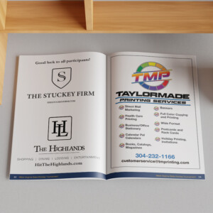 Souvenir guidebook for the 2025 West Virginia State High School Hockey Tournament.